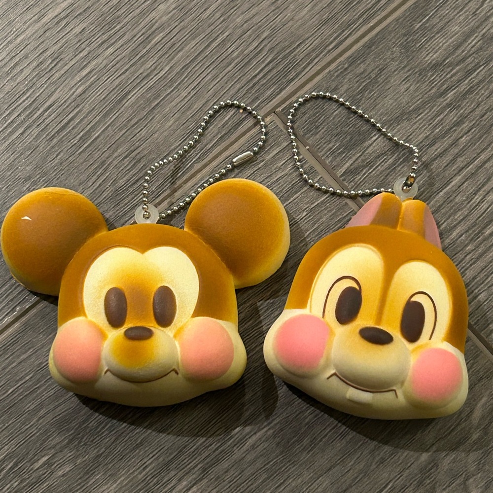 Squishy bread keychains